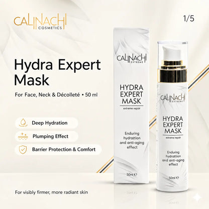 Hydra Mask for Face, Neck, and Décolletage, 50ml. skincare CALINACHI Cosmetics
