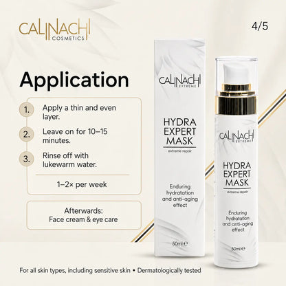 Hydra Mask for Face, Neck, and Décolletage, 50ml. skincare CALINACHI Cosmetics