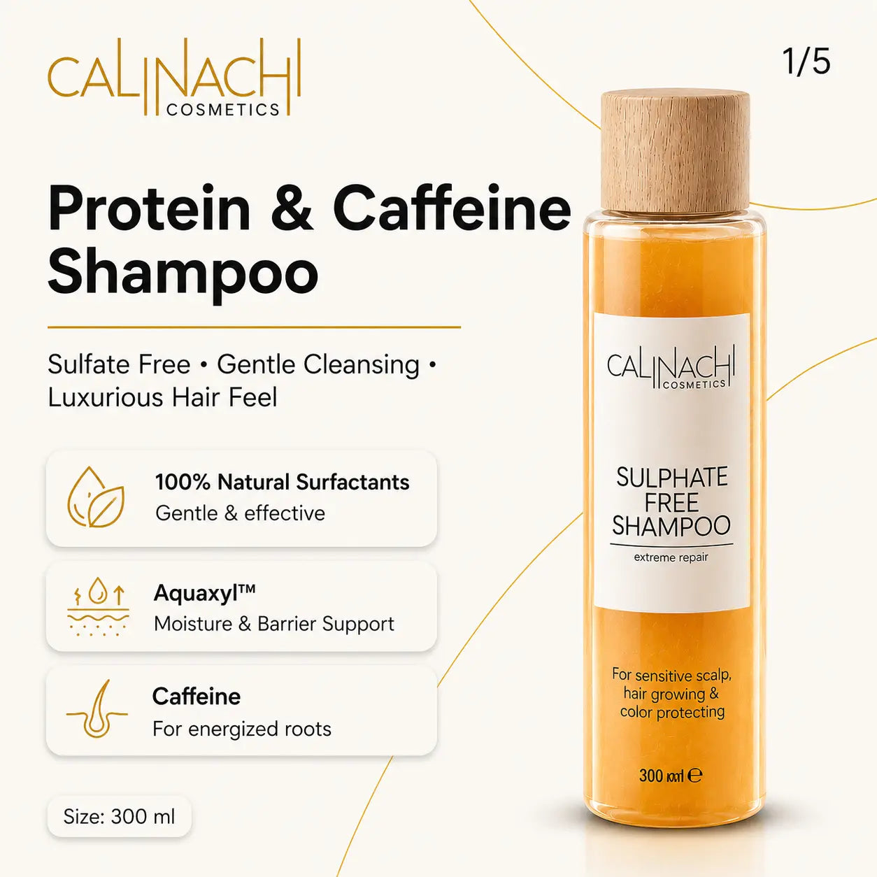 Full Therapy against Hair Loss &amp; New Hair Growth Stimulation HairCare Sets CALINACHI Cosmetics