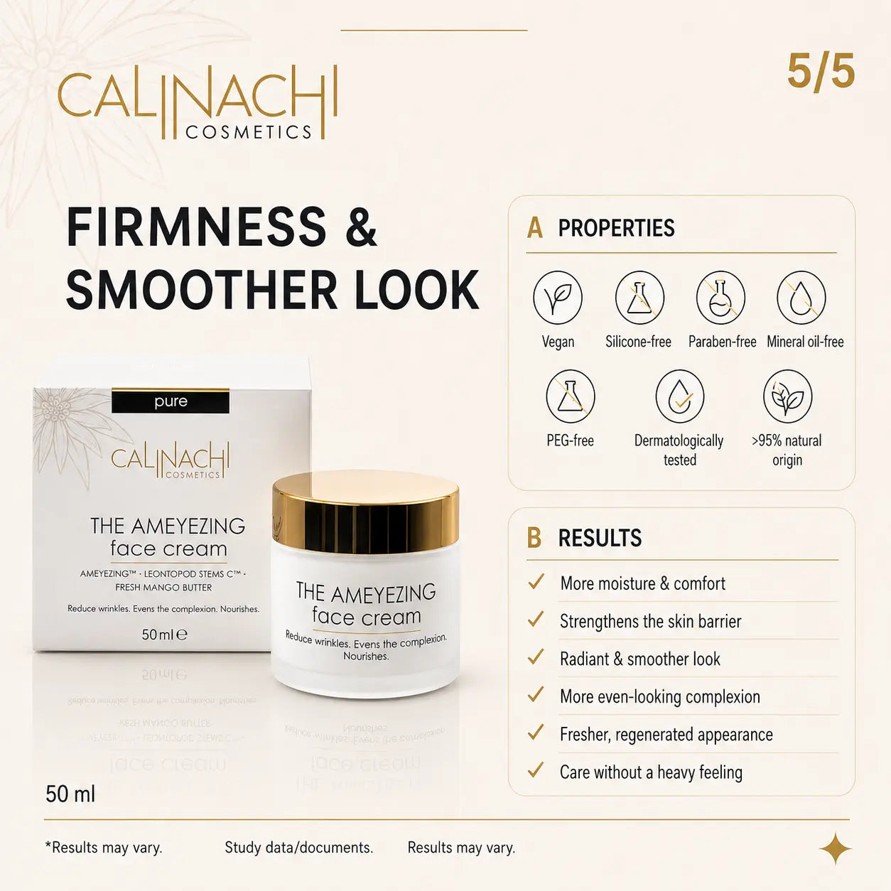 The Ameyezing REGENERATING Face Cream, 50ml. skincare CALINACHI Cosmetics