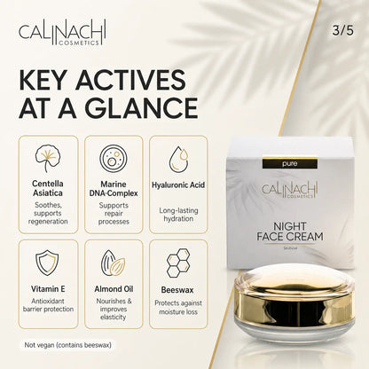 Regenerating Night Cream for Face, Neck, and Décolletage, 50ml skincare CALINACHI Cosmetics