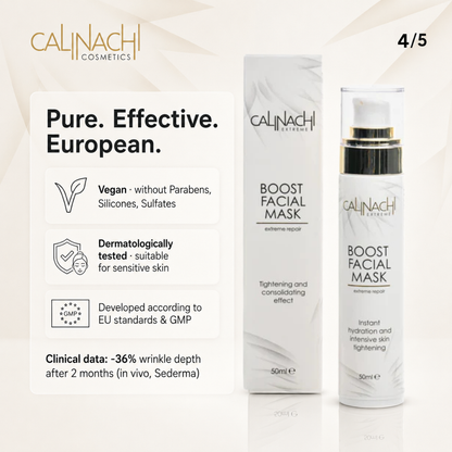 Boost Mask for Face, Neck, and Décolletage, 50ml. skincare CALINACHI Cosmetics
